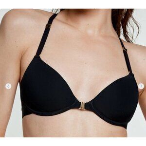 Pepper Ultimate Racerback T-Shirt Bra Black Front Closure Memory Foam Cups 34AAA